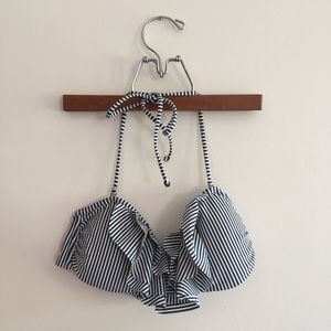 Abercrombie & Fitch Striped Swimsuit Bikini Top